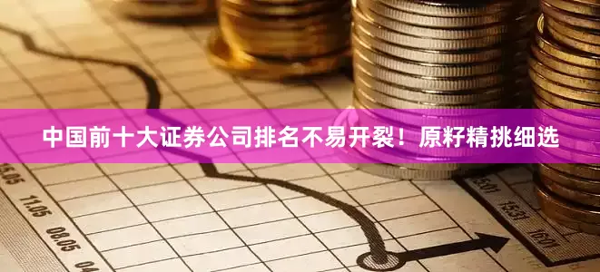 中国前十大证券公司排名不易开裂！原籽精挑细选