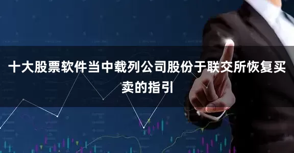 十大股票软件当中载列公司股份于联交所恢复买卖的指引