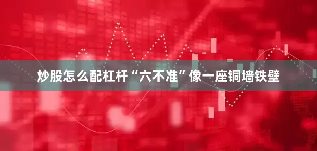 炒股怎么配杠杆“六不准”像一座铜墙铁壁